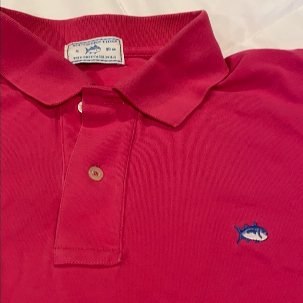 Southern Tide Pink Polo - Picture 2 of 3